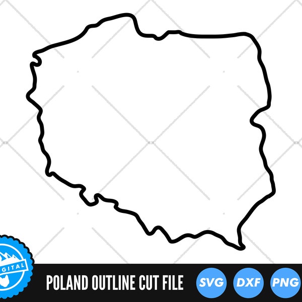 Poland SVG | Poland Cut Files | Poland Outline SVG | Poland Silhouette SVG | Poland Map Clip Art | Poland Vector