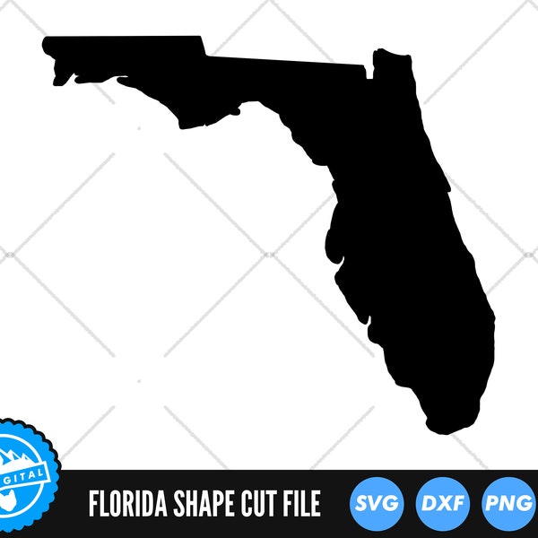 Florida State SVG Files | Florida Silhouette geschnitten Dateien | Vector Files | Florida Vector | Florida Karte ClipArt