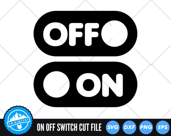 On off Toggle Svg, on off Switch Svg, Power Button Svg. Vector Cut File ...