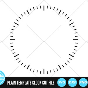 Archivos SVG de esfera de reloj / Archivos de corte de esfera de reloj / Archivos vectoriales de plantilla de esfera de reloj / Silueta de esfera de reloj / Archivo Cricut Cameo