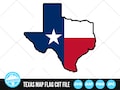 Texas Map Flag SVG Files | Texas State Map and Flag Cut Files | Texas Vector Files | Texas Shape Vector | Texas Clip Art