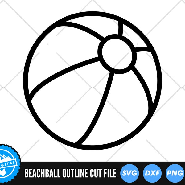 Beach Ball SVG Files | Beach Ball Cut Files | Summer Beach SVG Vector Files | Classic Beach Ball Vector | Beach Ball Clip Art