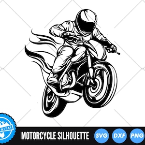 Racing Motorcycle SVG Files | Motorbike Cut Files | Motor Bike Vector | Motor Bike Helmet Decal Vector | Motorbike SVG