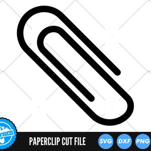 ペーパークリップ SVG ファイル | ペーパークリップ カット ファイル | ペーパークリップ シルエット | ペーパークリップ クリップ アート | ペーパークリップ ベクター