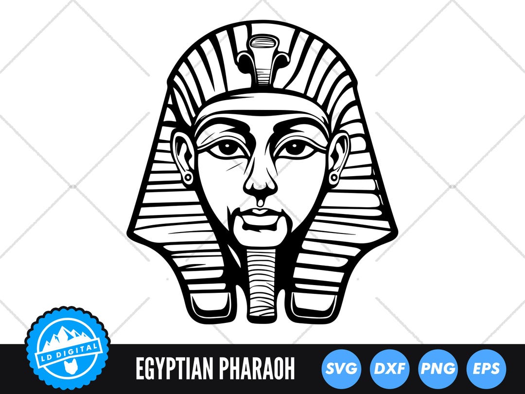 Egyptian Pharaoh SVG, Ancient Egypt Clipart, Pharaoh Silhouette ...