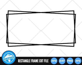 Double Rectangle Frame SVG Files | Frame Cut Files | Shape SVG Vector | Border Vector | Rectangle Svg | Rectangle Cut File