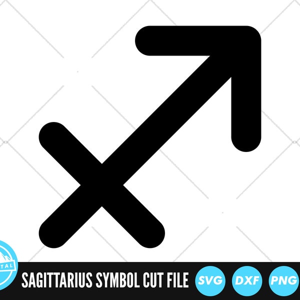 Sagittarius Zodiac Symbol SVG Files | Zodiac Symbol Cut Files | Horoscope Vector Files | Astrology Vector | Zodiac Symbol Clip Art