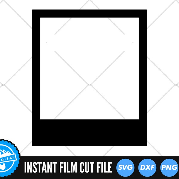 Instant Film SVG Files | Camera Film SVG Cut Files | Camera Vector | Instant Film Silhouette Vector | Negative Film Strip Clip Art