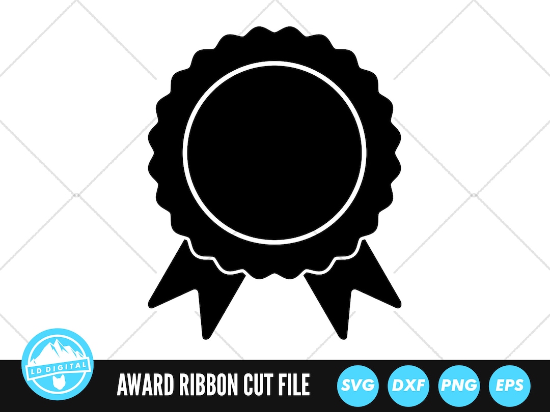 Award Ribbon SVG Files | Ribbon Cut Files | Award Ribbon Vector Files ...