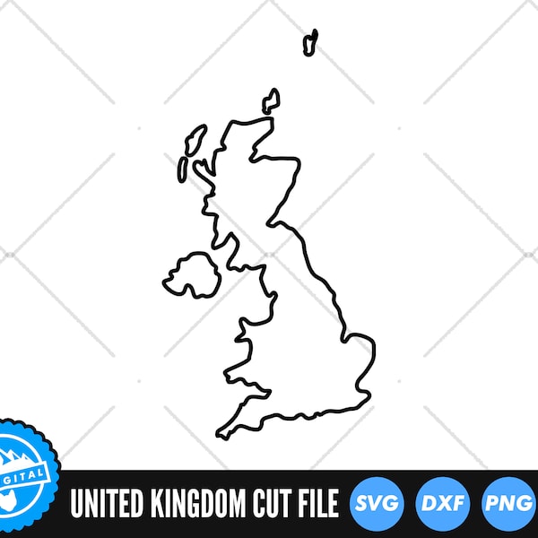 Verenigd Koninkrijk SVG | Verenigd Koninkrijk Knip Files | Verenigd Koninkrijk Outline SVG | Verenigd Koninkrijk Silhouette svg | Britse kaartclipkunst