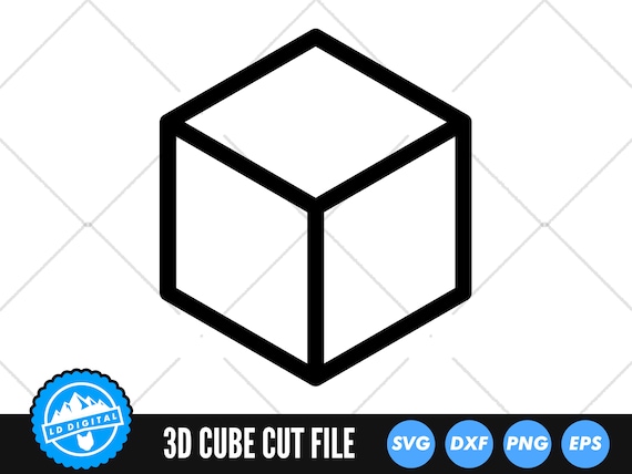 3D Cube 1/4- Stamping Blank