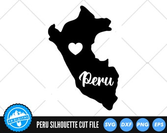 Peru SVG | Peru Cut Files | Peru Outline SVG | Peru Silhouette SVG | Peru Map Clip Art | Peru Vector