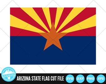 Bandierina Dello Stato Dell'Arizona Illustrazione di Stock - Illustrazione di libertà