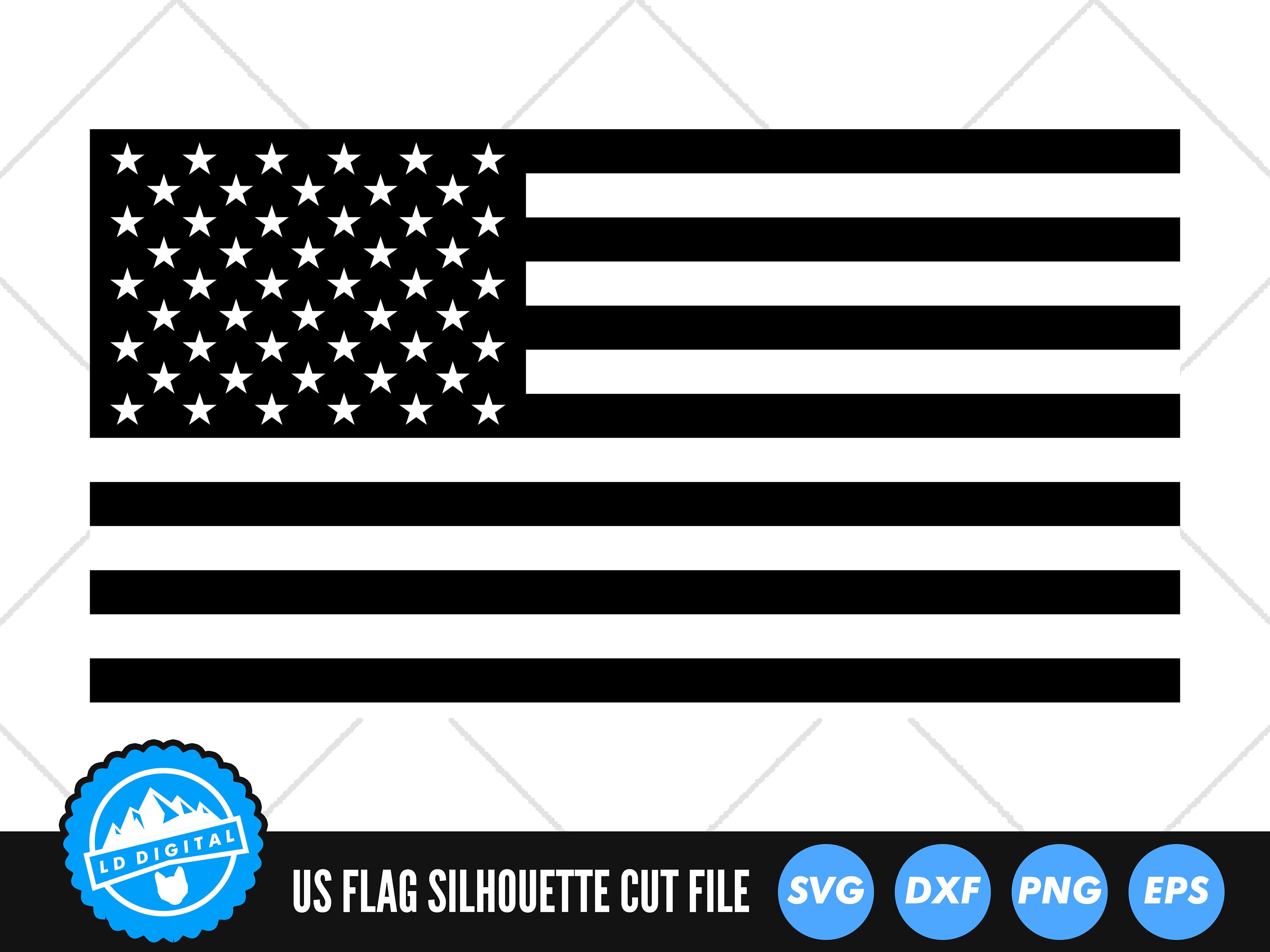 US Tactical American Flag Patch Black White 3 x 2 USA Iron On