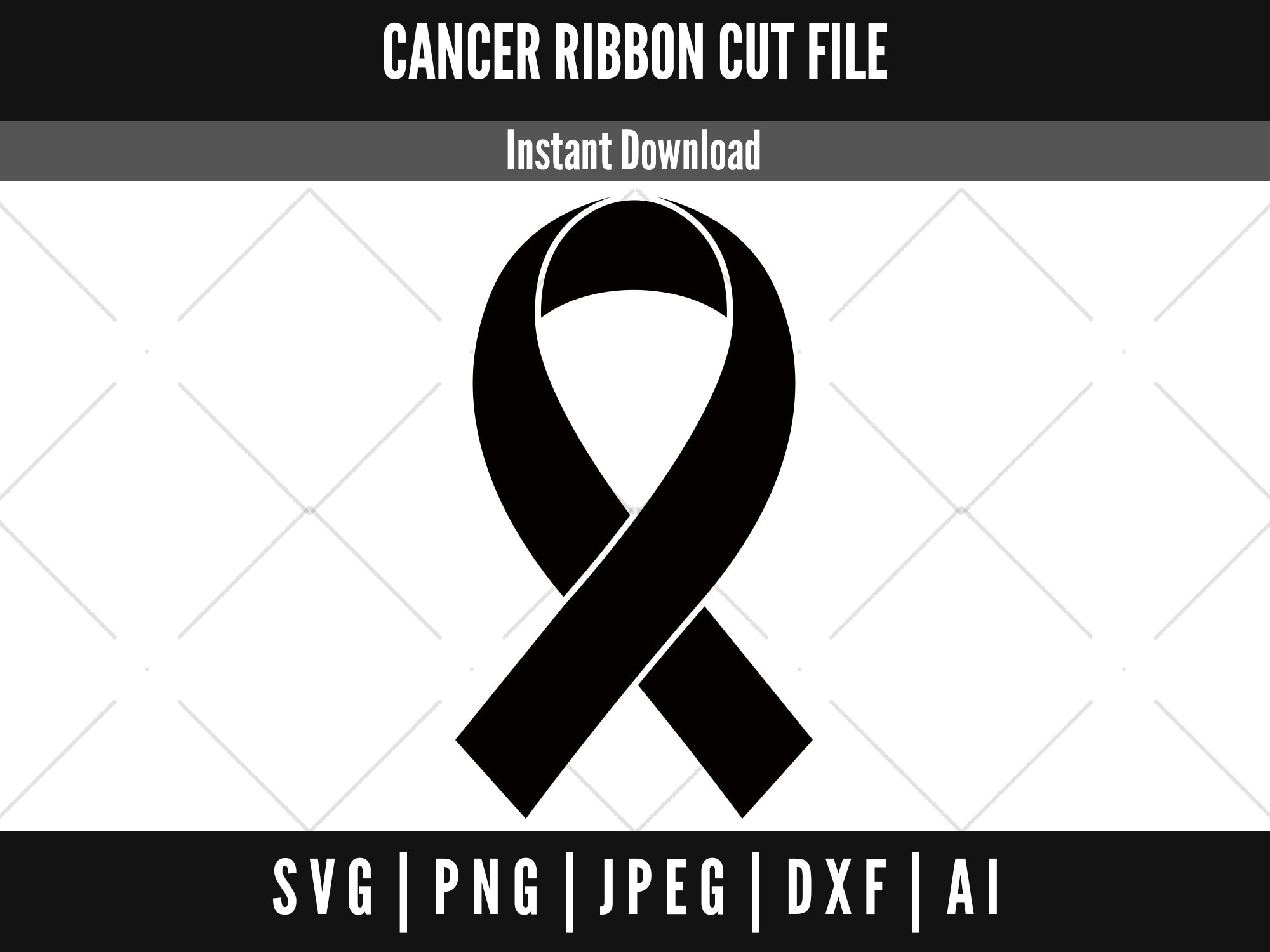 Cancer Ribbon SVG Files Cancer Ribbon Cut Files Cancer - Etsy