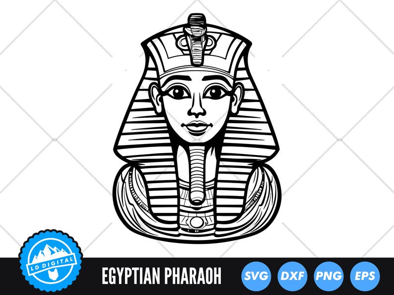 Egyptian Pharaoh SVG, Ancient Egypt Clipart, Pharaoh Silhouette ...