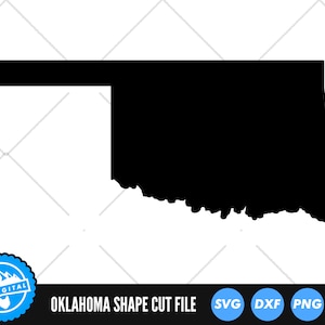 Oklahoma State SVG Files | Oklahoma Silhouette Cut Files | United States of America Vector Files | Oklahoma Vector | Oklahoma Map Clip Art