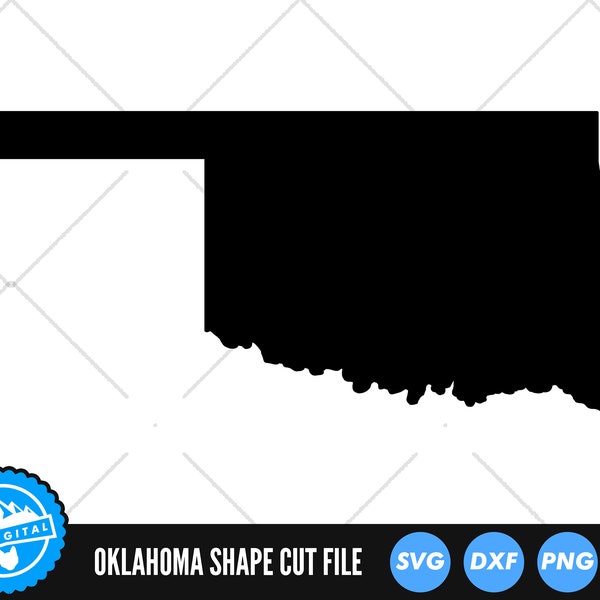 Oklahoma State SVG Files | Oklahoma Silhouette Cut Files | United States of America Vector Files | Oklahoma Vector | Oklahoma Map Clip Art