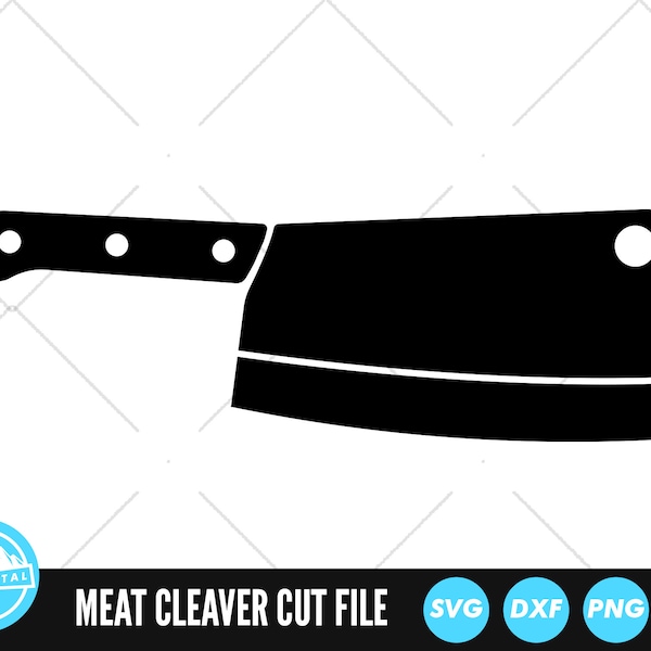 Meat Cleaver SVG Files | Butcher Knife Cut Files | Knife Silhouette Vector Files | Meat Cleaver Vector | Chef Knife Clip Art | CnC Files