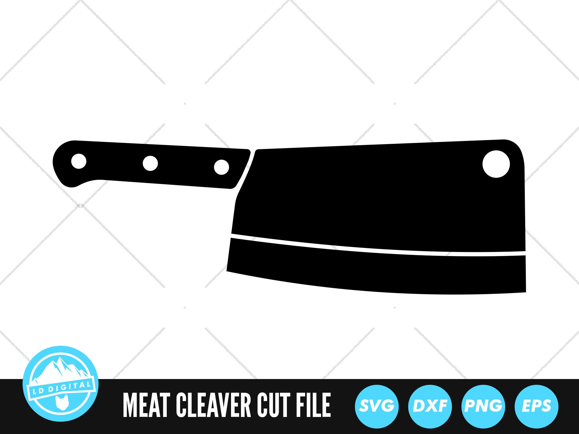 Meat Cleaver SVG Files Butcher Knife Cut Files Knife Etsy