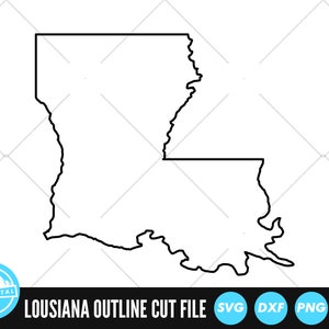 Louisiana Outline SVG Files | Louisiana Cut Files | United States of America Vector Files | Louisiana Vector | Louisiana Map Clip Art