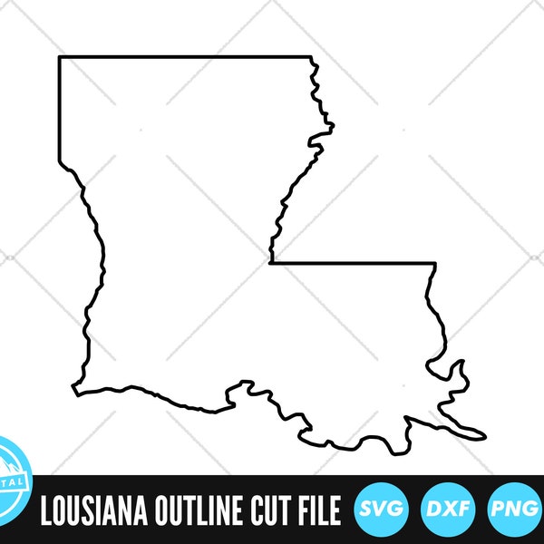 Louisiana Umriss SVG-Dateien | Louisiana geschnitten Dateien | Vereinigte Staaten von Amerika Vektor-Dateien | Louisiana Vektor | Louisiana Karte ClipArt