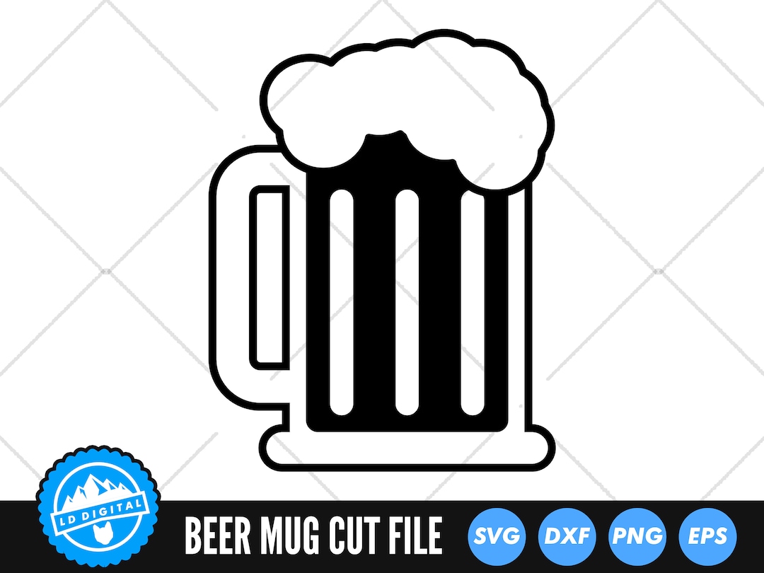 Beer Mug Silhouette SVG Files | Beer Glass Cut Files | I Need Beer ...