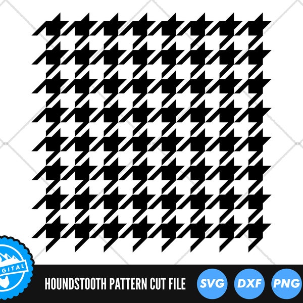 Houndstooth Pattern SVG Files | Houndstooth Texture Pattern Cut Files | Houndstooth Pattern SVG Vector Files | Houndstooth Vector