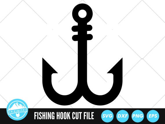 Download Fish Hook Svg Files Fishing Hook Cut Files Fishing Rod Etsy