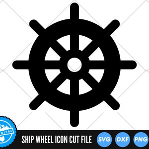 Ship Wheel SVG Files | Nautical Ship Wheel SVG Cut Files | Ship Wheel Clip Art Vector Files | Ship Steering Wheel Clip Art