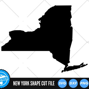New York State SVG-Dateien | New York Silhouette Schnittdateien | Vereinigten Staaten von Amerika Vektor-Dateien | New York Vektorgrafik | New York Map Clip Art