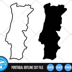 Portugal SVG | Portugal Cut Files | Portugal Outline SVG | Portugal Silhouette SVG | Portugal Map Clip Art | Portugal Vector