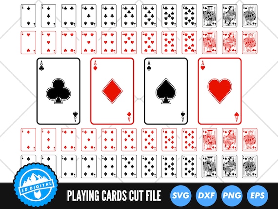 Poker Spades Jack Queen King and Ace SVG PNG and (Download Now) 