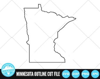 Minnesota Outline SVG Files | Minnesota Cut Files | United States of America Vector Files | Minnesota Vector | Minnesota Map Clip Art