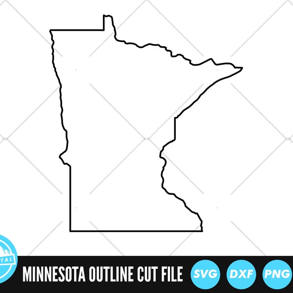 Minnesota Outline SVG Files | Minnesota Cut Files | United States of America Vector Files | Minnesota Vector | Minnesota Map Clip Art