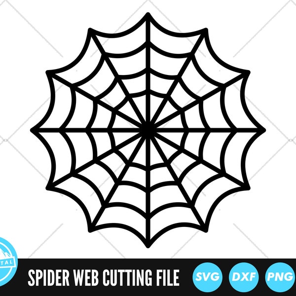 Large Spiderweb SVG Files | Spider Web Cut Files | Halloween SVG Vector Files | Spider SVG Vector | Cobweb Clip Art