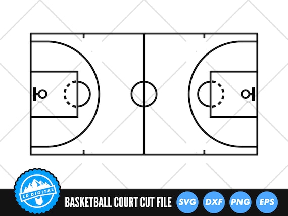 Basketball Court SVG, Basketball Court SVG File,Basketball Court