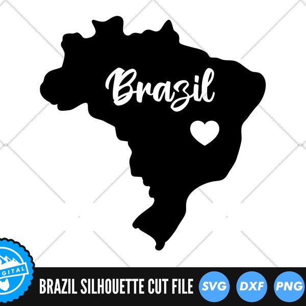 Brazil SVG | Brazil Cut Files | Brazil Outline SVG | Brazil Silhouette SVG | Brazil Vector | Brazil Map Clip Art