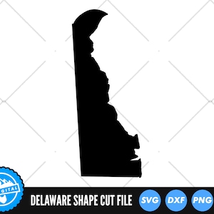 Delaware State SVG Files | Delaware Silhouette Cut Files | United States of America Vector Files | Delaware Vector | DE Map Clip Art