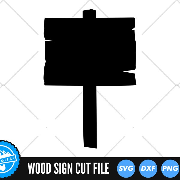 Wooden Sign SVG Files | Wood Sign SVG Cut Files | Blank Wood Sign SVG Vector | Wood Sign Silhouette Vector | Wood Sign Post Clip Art
