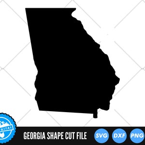 Georgia Zustand SVG-Dateien | Georgia Silhouette Schnittdateien | Vereinigten Staaten von Amerika Vektor-Dateien | Georgien Vektor | Georgien Karte Clip Art