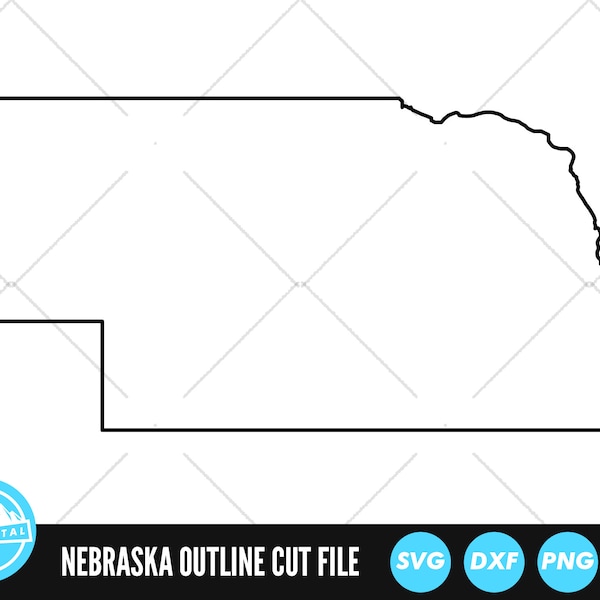 Nebraska Outline SVG Files | Nebraska Cut Files | United States of America Vector Files | Nebraska Vector | Nebraska Map Clip Art