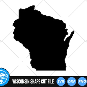 Wisconsin State SVG Files | Wisconsin Silhouette Cut Files | United States of America Vector Files | Wisconsin Vector | Wisconsin Clip Art