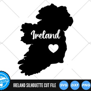 Irland SVG | Irland Schnittdateien | Irland Umriss SVG | Irland Silhouette SVG | Irland Karte Clip Art | Irland Vektor