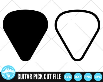 Guitar Pick SVG Files | Guitar Pick Cut Files | Music Vector Files | Guitar Pick Vector | Guitar Clip Art | CnC Files