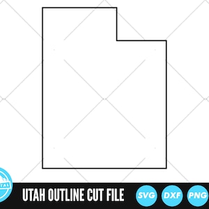 Utah Outline SVG Files | Utah Cut Files | United States of America Vector Files | Utah Vector | Utah Map Clip Art
