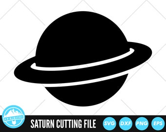 File SVG del pianeta Saturno / File di taglio del pianeta Saturno / File vettoriali del pianeta Saturno / Vettore del pianeta Saturno / Clip art del pianeta Saturno / File CNC