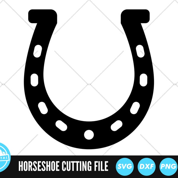 Horseshoe SVG Fichiers | Fichiers de coupe de chaussures de cheval | Fichiers vectoriels en fer | Vecteur de chaussure de cheval | Horseshoe Clip Art | Dossiers de la CcN | Fête de la Saint-Patrick