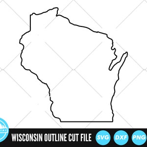 Wisconsin Outline SVG Files | Wisconsin Cut Files | United States of America Vector Files | Wisconsin Vector | Wisconsin Map Clip Art