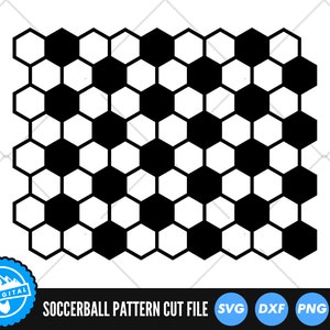 Soccer Pattern SVG Files | Soccer ball Pattern Cut Files | Football Pattern SVG Vector Files | Soccer Pattern Vector